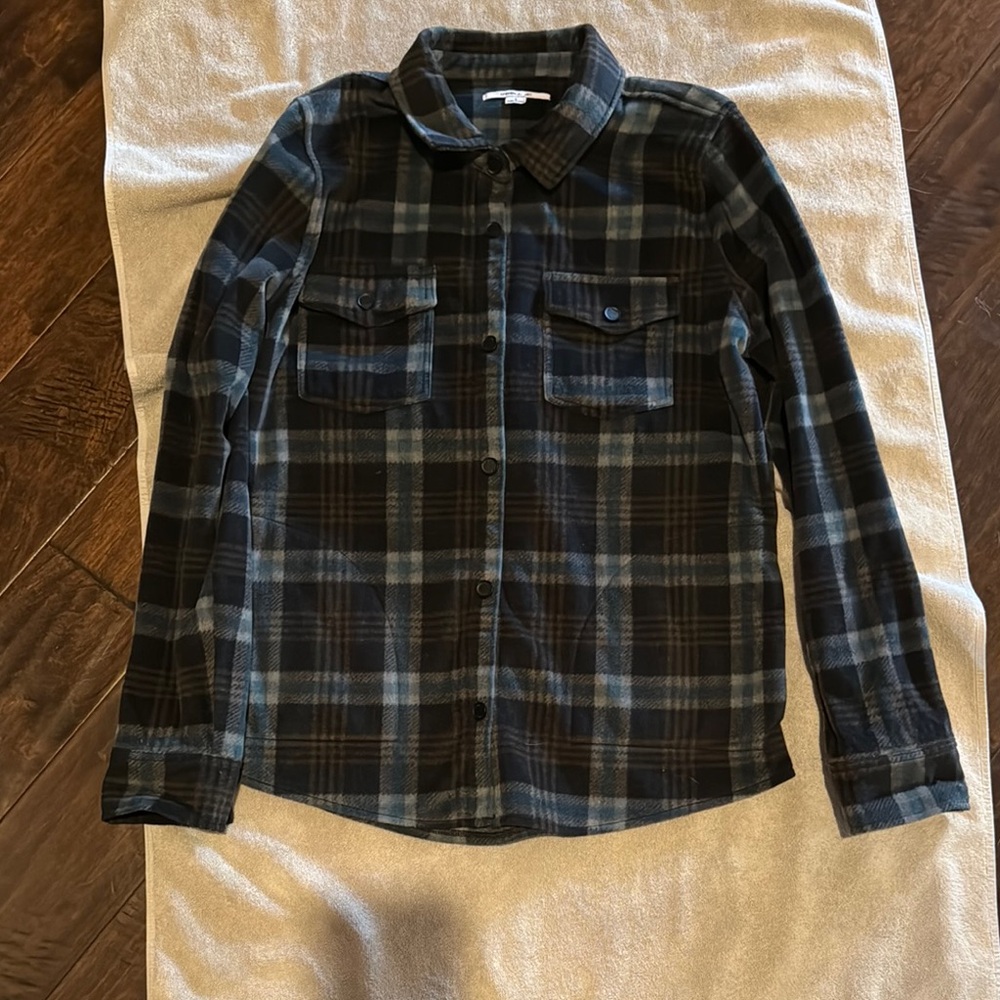 O'Neill Blue and Black Casual Button Down Shirt